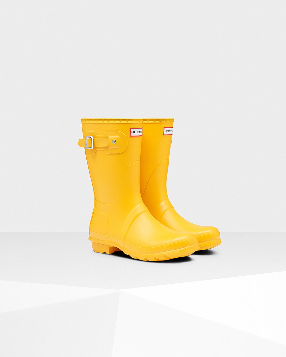 Womens Hunter Original - Short Rain Boots Yellow - 1952-NTGYW